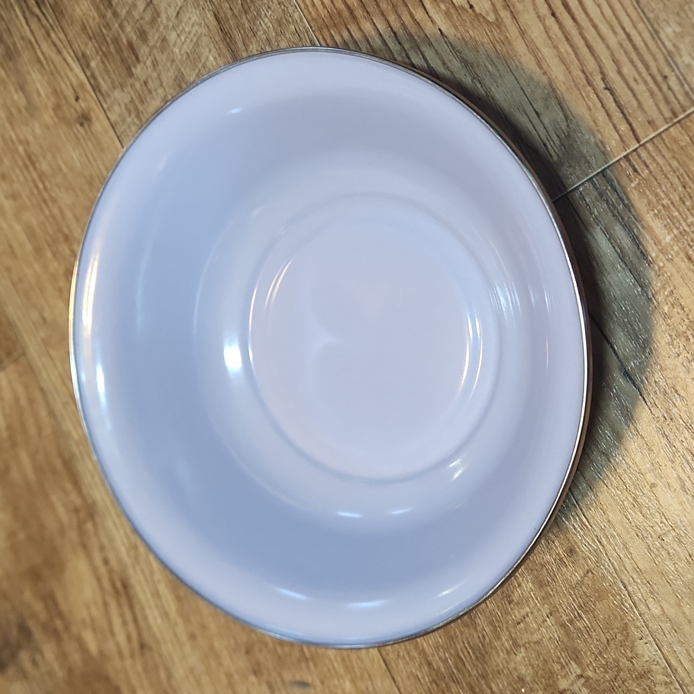 Large VTG Lilac Purple Formation Enamel Bowl
